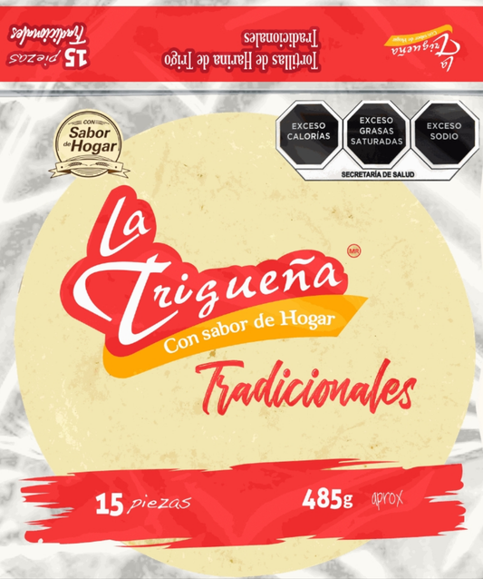 Tortillana La trigueña Sabor Tradicionales 15 pzs