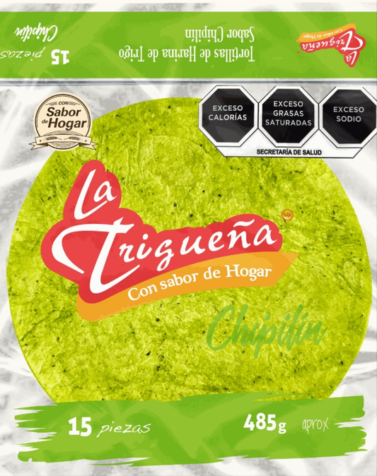 Tortillana La trigueña Sabor Chipilin 15 pzs