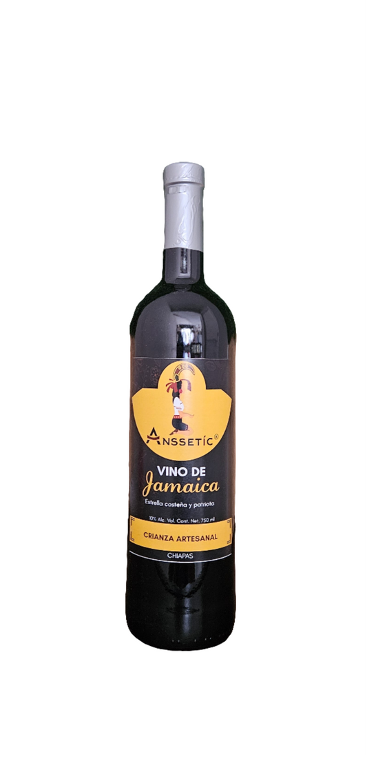 Vino de Jamaica Artesanal .750 ml