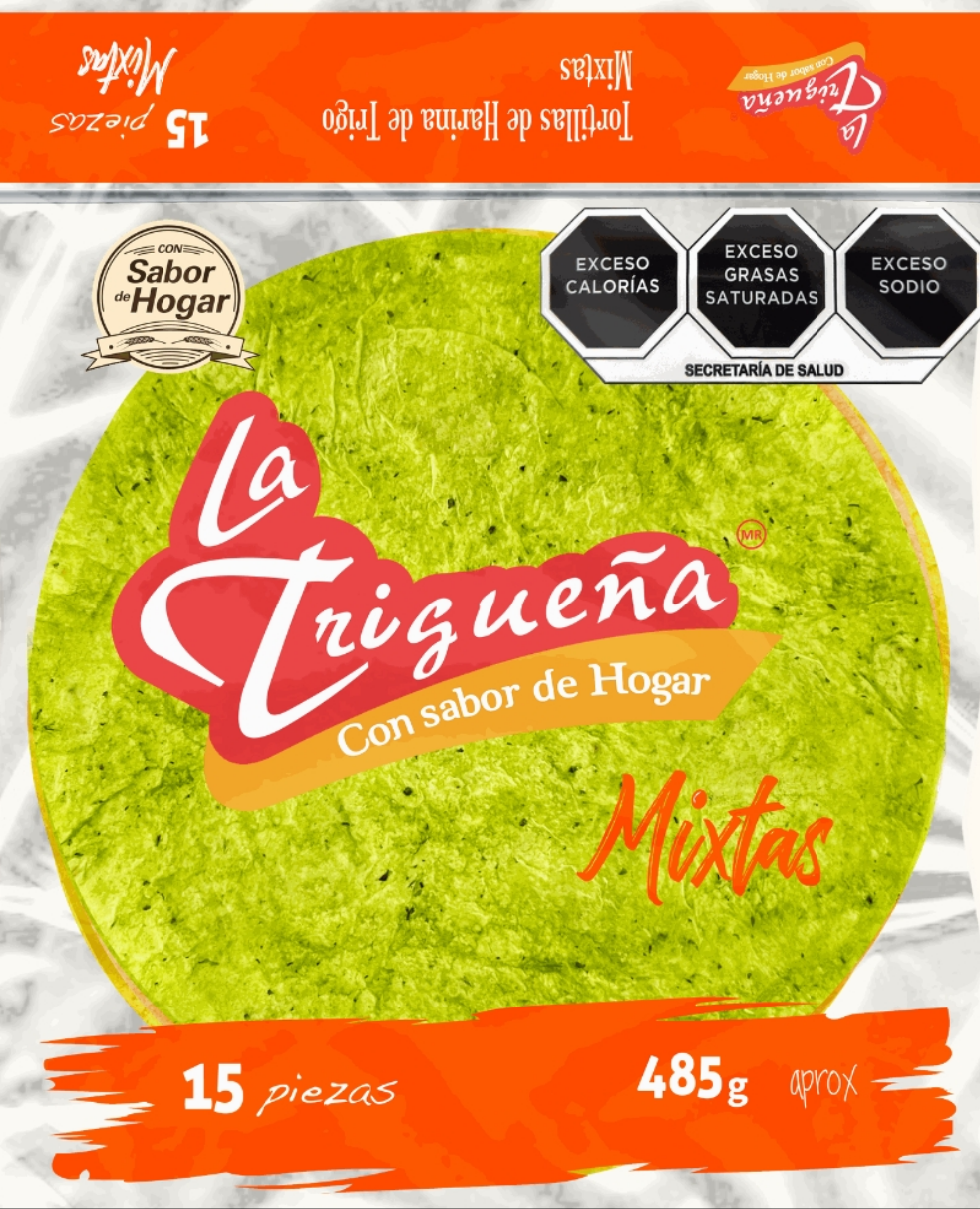 Tortillana La trigueña Sabor Mixtas 15 pzs