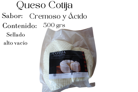 Queso Cotija de Chiapas .500 grs